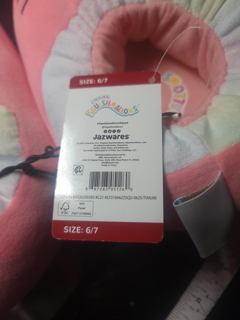 Squishmallow Unicorn Slippers - Picture 6 of 7